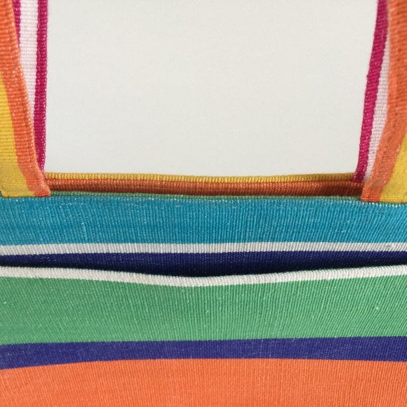 *SOLD* Bold Colorful Striped Summer Purse - Picture 3 of 5